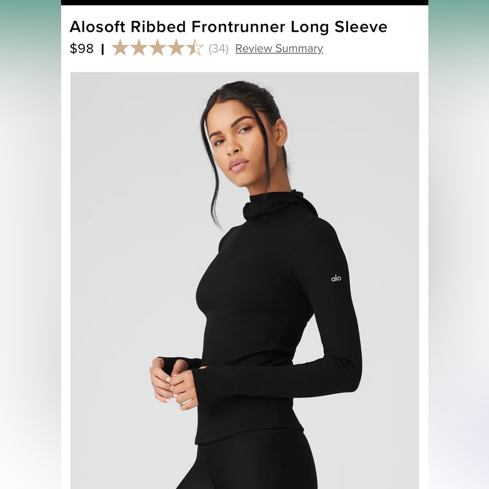 Alosoft Ribbed Frontrunner Long Sleeve